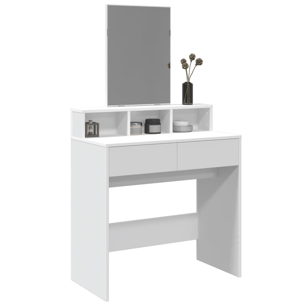 Dressing Table With Mirror 80X41X144.5 Cm